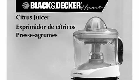 Black and Decker CITRUS JUICER CJ625 User Manual