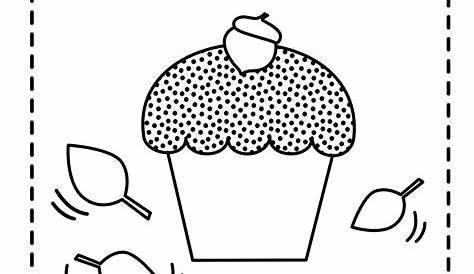 Free Printable Coloring Page: Cupcakes Coloring Pages