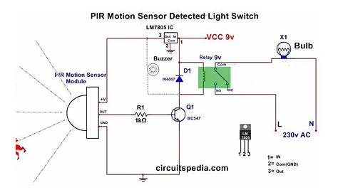 lap pir sensor wiring diagram