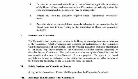 what is a committee charter