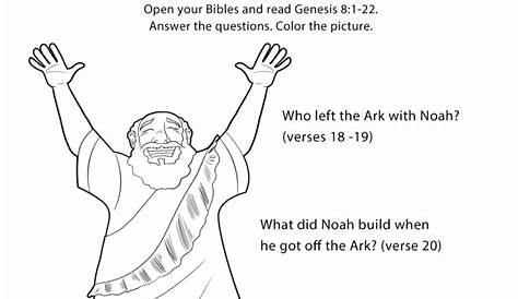 noah's ark worksheet