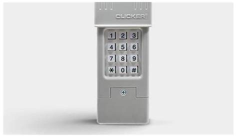 How To Program Chamberlain Klik2u Clicker Universal Garage Door Keypad