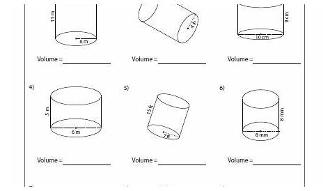 Volume Worksheets | Volume worksheets, Volume math, Worksheets