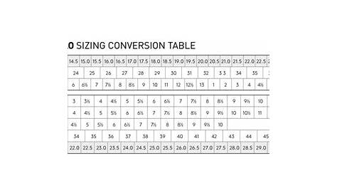 Mondo Size Chart Youth | Kids Matttroy