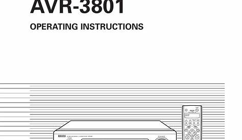 Denon Avr-E300 Manual