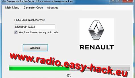how to get renault radio code