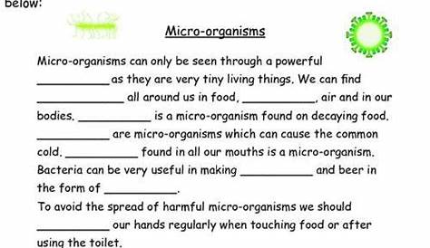Worksheets Bad Microbes | Science worksheets, Microorganisms, Science