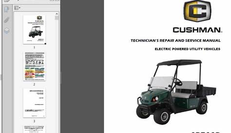 CUSHMAN HAULER 1200X SERVICE MANUAL (ELECTRIC) - PDF DOWNLOAD
