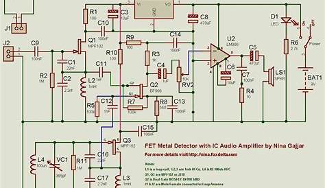 metal detector wiring diagram