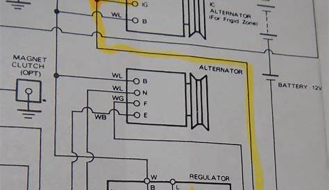 toyota voltage regulator wiring diagram