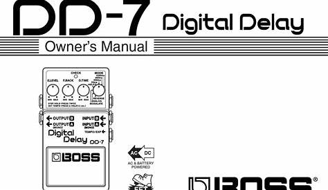 boss dd6 manual