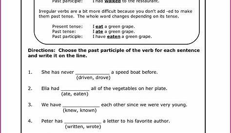 present tense verbs worksheets grade 1