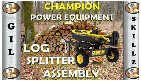 Champion 27 ton 224cc Log Splitter Assembly Time Lapse - YouTube