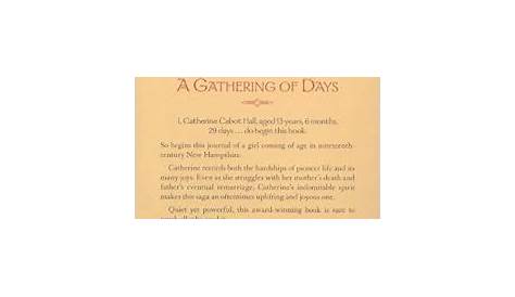 A Gathering of Days: A New England Girl's Journal, 1830-32: Joan W