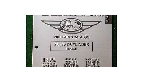 2000 Johnson Outboard Parts Catalog Manual 25 35 HP 3 Cylinder Final Ed