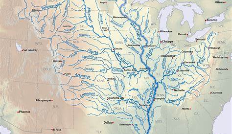 map of mississippi river in mn