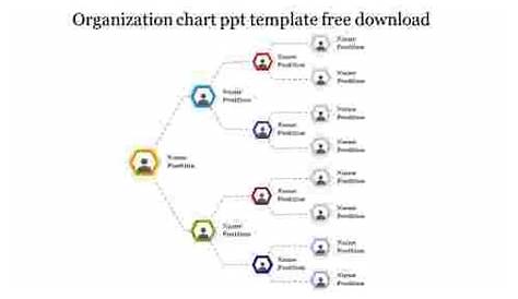 horizontal organization chart template