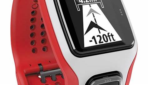TomTom Multi-Sport Cardio GPS Watch (White/Red) 1RH0.001.03 B&H
