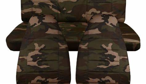 2018-Present Jeep Wrangler JL Camo Seat Covers Canvas Front & Rear