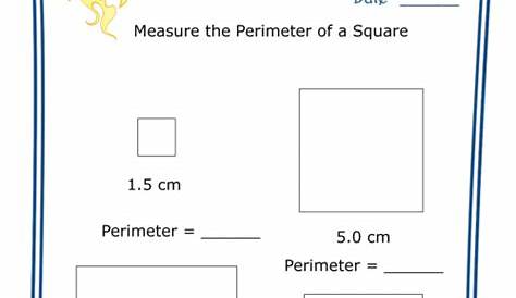 perimeter of a square worksheets