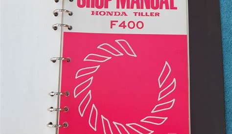 Honda Rototiller Tiller F400 400 Repair Shop Service Maintenance Manual