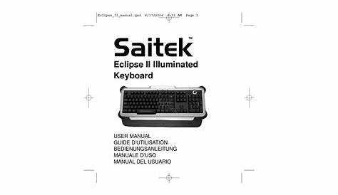 SAITEK ECLIPSE II USER MANUAL Pdf Download | ManualsLib
