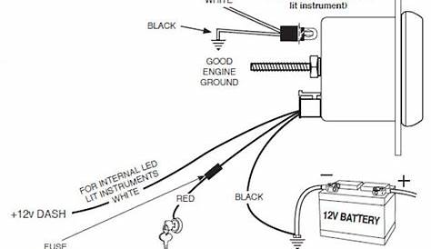 autometer voltmeter wiring diagram