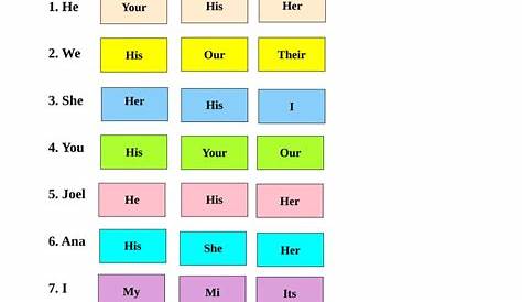 grade six personal pronouns worksheet