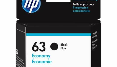 HP 63 Economy Black Original Ink Cartridge| HP® Official Store