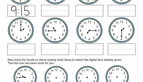 blank clock worksheet to print kids worksheets printable clock - pdf