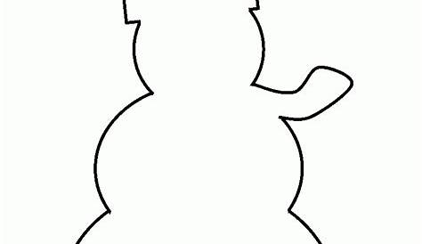 snowman template printable pdf