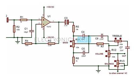 audio tone control circuit diagram