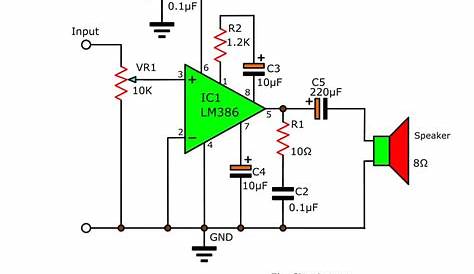 speaker amplifier circuit diagram