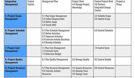rita's pmp process chart pdf