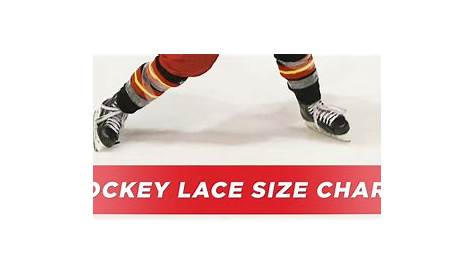 hockey lace length chart