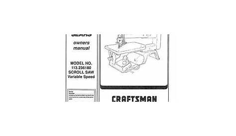 Craftsman-16-Scroll-Saw-Manual-Model-113-236180