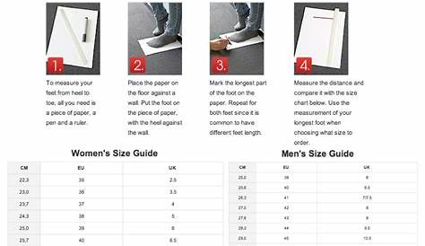 ecco womens shoe size chart