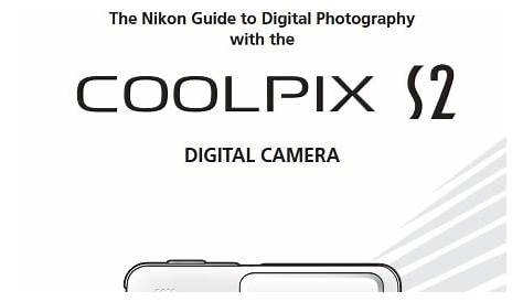 Nikon Coolpix S2 Manual, Camera Owner User Guide and Instructions