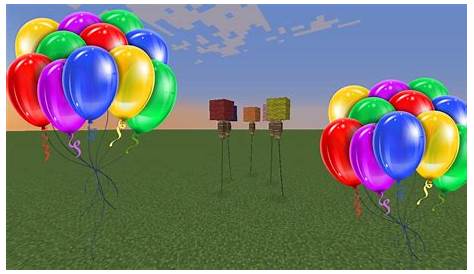 how to make balloons in minecraft