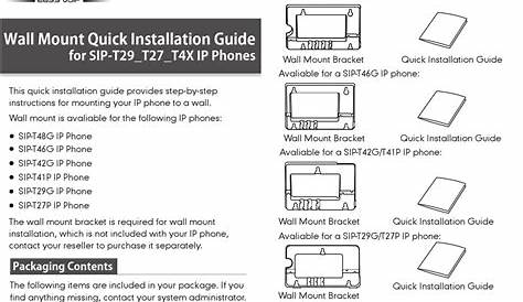 YEALINK SIP-T48G QUICK INSTALLATION MANUAL Pdf Download | ManualsLib