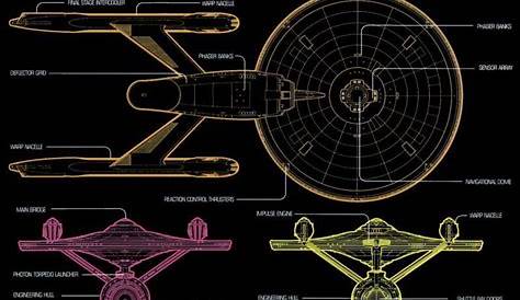 Enterprise Schematic - Star Trek: The Original Series Wallpaper
