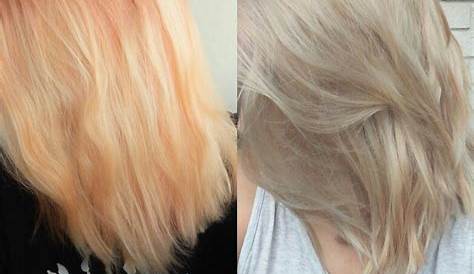 Wella T18 and T14 toner mixed. Before Toner For Yellow Hair, Tone