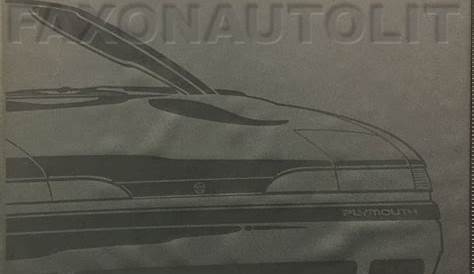 1990 Plymouth Laser Wiring Diagram