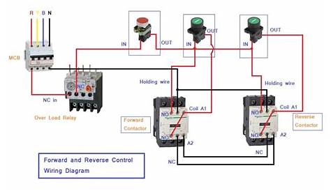 single phase reversing contactor diagram
