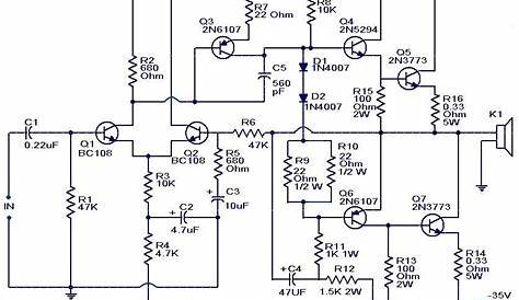 100W Subwoofer Amplifier Circuit | audio wiring diagram