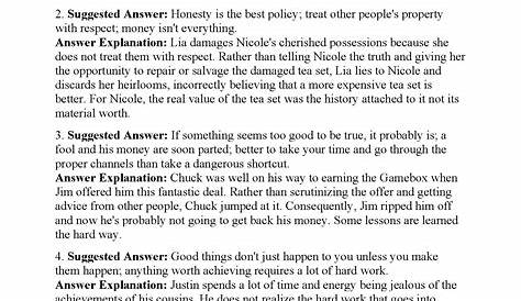 theme worksheet 5 answer key
