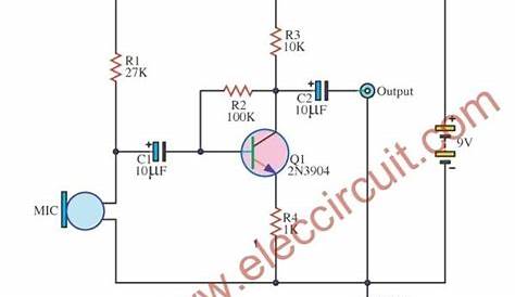 condenser microphone circuit diagram