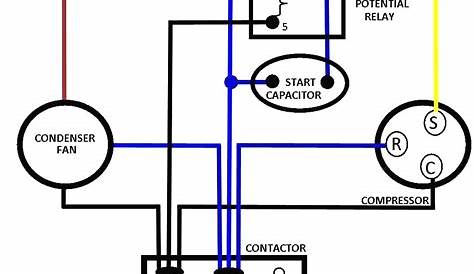 ac electric motor capacitor wiring diagram