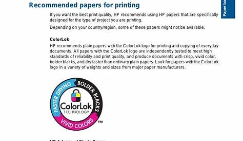 hp printer user manual