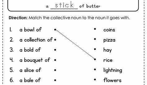 Grade 2 Collective Nouns Worksheet